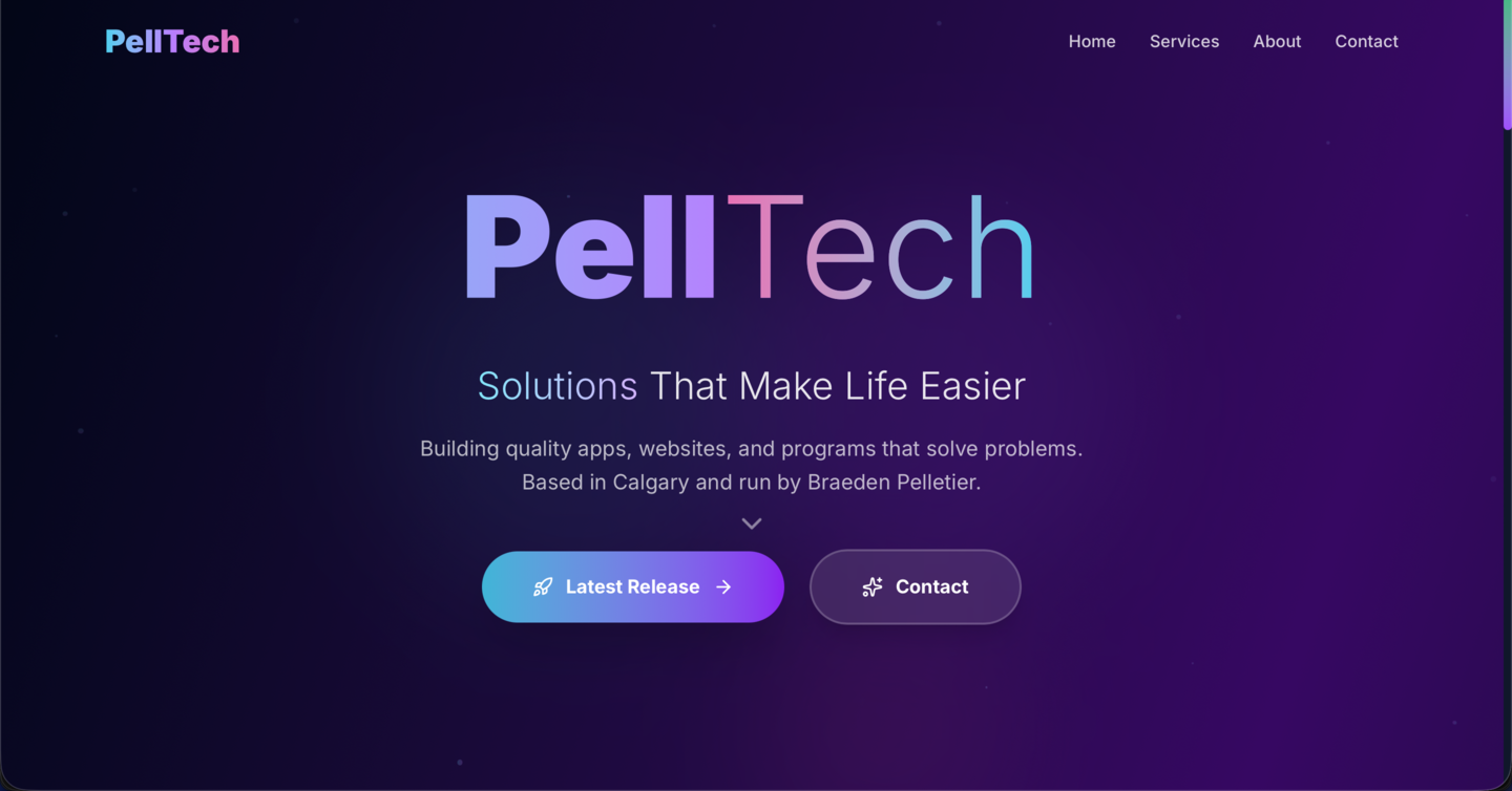 PellTech.ca website screenshot